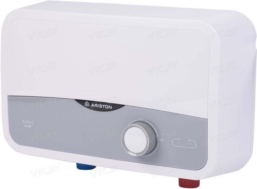 Проточный электрический водонагреватель-душ Ariston Aures S 3.5 SH PL