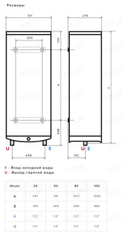 Накопительный электрический водонагреватель Ariston ABS VLS PRO INOX R 100