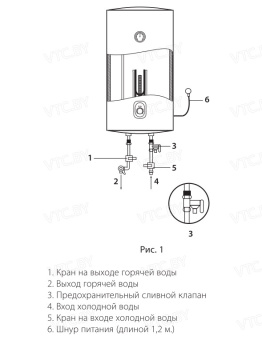 Накопительный электрический водонагреватель Ballu BWH/S 30 Orfeus DH