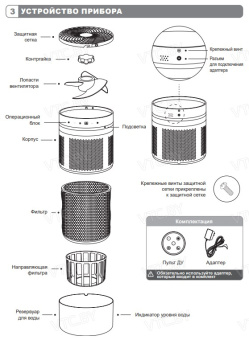 Мойка воздуха Funai Hatamoto FAW-HTE450/4.0(WT)