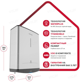 Накопительный электрический водонагреватель Ariston ABS VLS PRO R 50