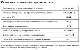Накопительный электрический водонагреватель Etalon ES 30 V