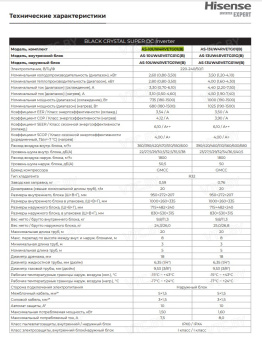 Кондиционер Hisense Black Crystal Super DC Inverter AS-13UW4RVETG01(B)