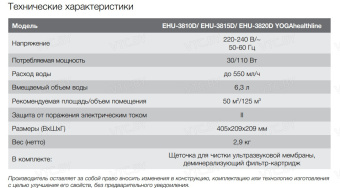 Увлажнитель воздуха Electrolux EHU-3810D