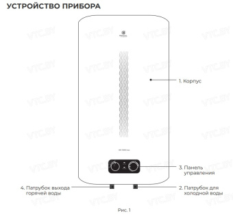 Накопительный электрический водонагреватель Royal Clima Dry Force Inox RWH-DF100-FS