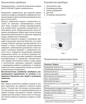 Увлажнитель воздуха Ballu UHB-408 IT