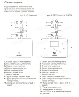 Проточный электрический водонагреватель Electrolux NP4 Aquatronic 2.0