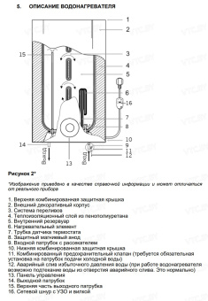 Накопительный электрический водонагреватель Hyundai Riverside H-SWS11-30V-UI705