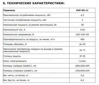 Тепловая пушка Калашников KVF-E5-11
