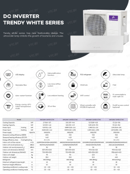 Кондиционер AlpicAir Trendy AWI-26HRDC1TW/AWO-26HRDC1T (белый)