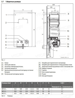 Газовая колонка Bosch Therm 4000 O WR 13-2B (розжиг от батареек)