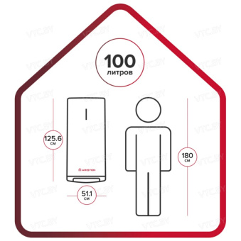 Накопительный электрический водонагреватель Ariston ABS VLS PRO INOX R 100