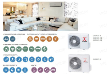 Сплит-система Mitsubishi Heavy Industries SRK25ZS-WT/SRC25ZS-W