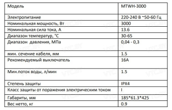 Проточный электрический водонагреватель-кран Midea Flow MTWH-3000