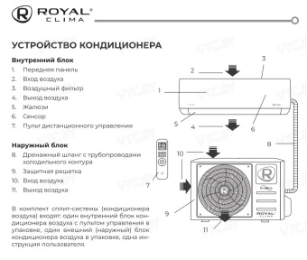 Кондиционер Royal Clima Renaissance DC EU Inverter 2024 RCI-RNC24HN